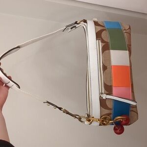COACH Colorful Patchwork Shoulder Bag